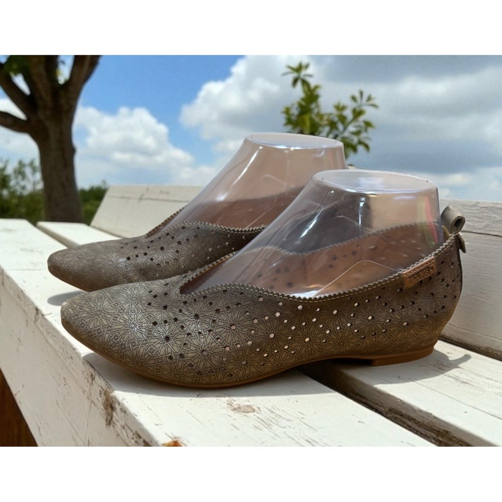 Pikolinos Womens Flats Leather Slip-On Loafers Point Toe Shoes $170 Sz 7-37